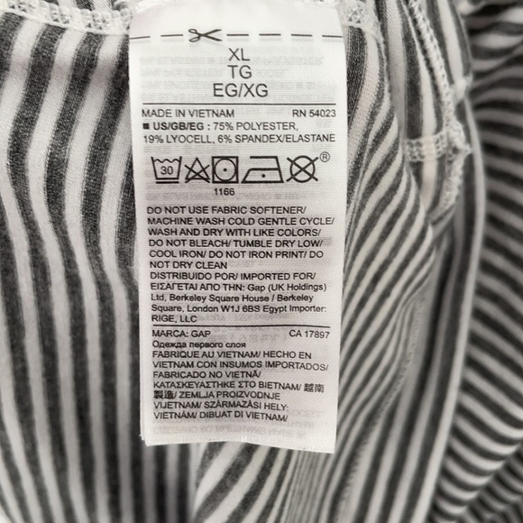 Gap Fit striped workout tank Grey XL - Picture 5 of 5